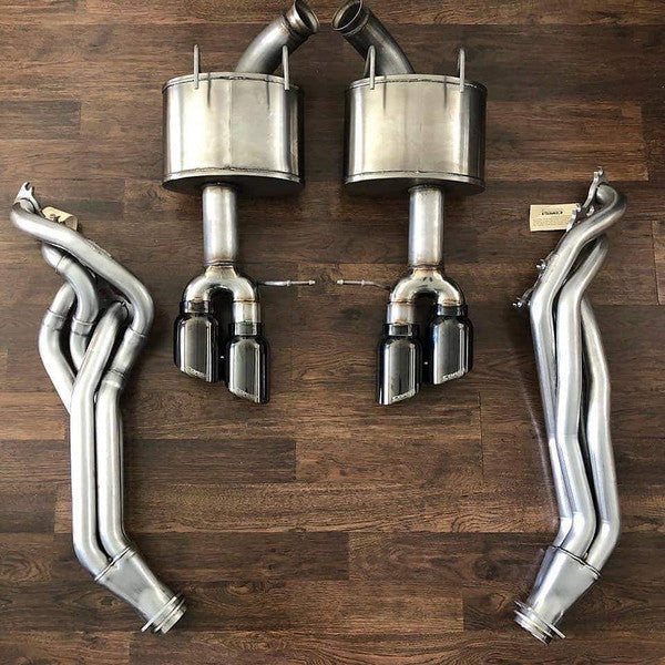 Corsa Quad Black Tip Xtreme Axle Back 2011-2014 Mustang GT