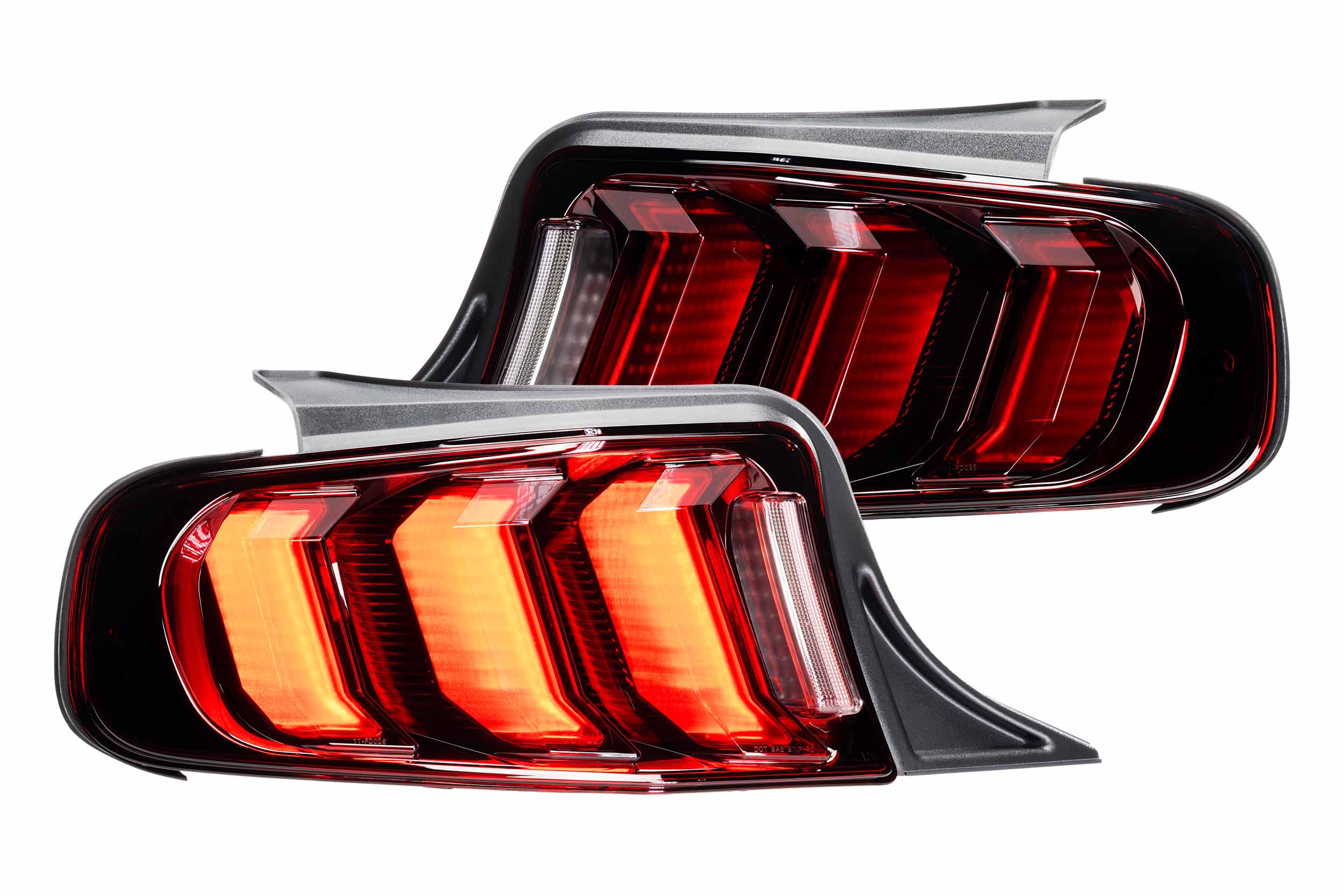 Morimoto XB LED Tail Lights: Ford Mustang Facelift (13-14) (Red)