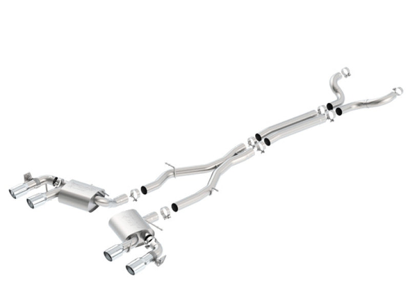 Borla 2017+ Chevy Camaro ZL1 6.2L S-Type Catback Exhaust w/ Dual Split Rear Exit - additional view