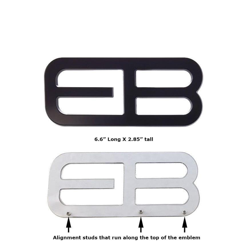 Billet EB Rear Decklid Emblem (fits 15-23 Ford Mustang Ecoboost) UPR