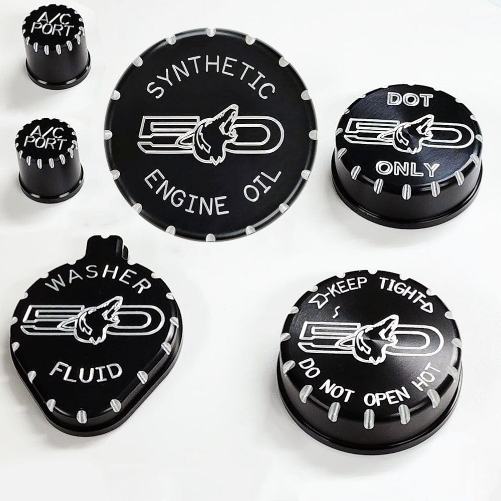 5.0 Howling Coyote Engine Cap Covers VA 2-296-717 (fits 15-26 Mustang GT) UPR