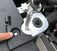 Billet Radiator Hold Down Hood Pin Kit Mount (fits 15-24 Mustang) UPR