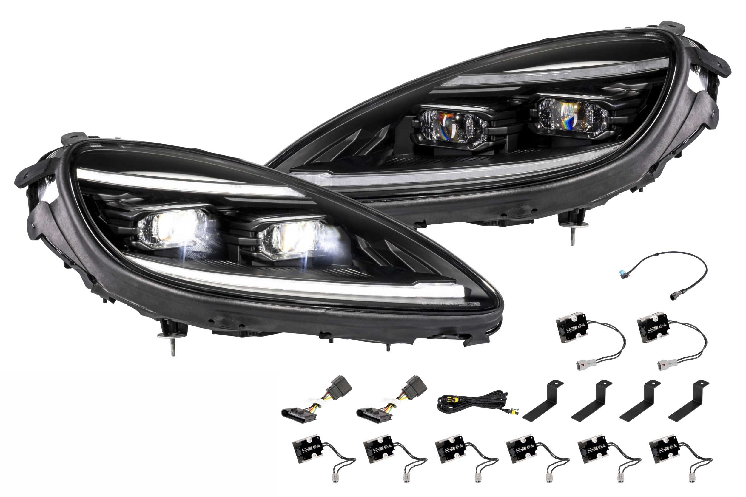 Morimoto XB EVO Hybrid LED Headlights: Chevrolet Corvette C6 (05-13)