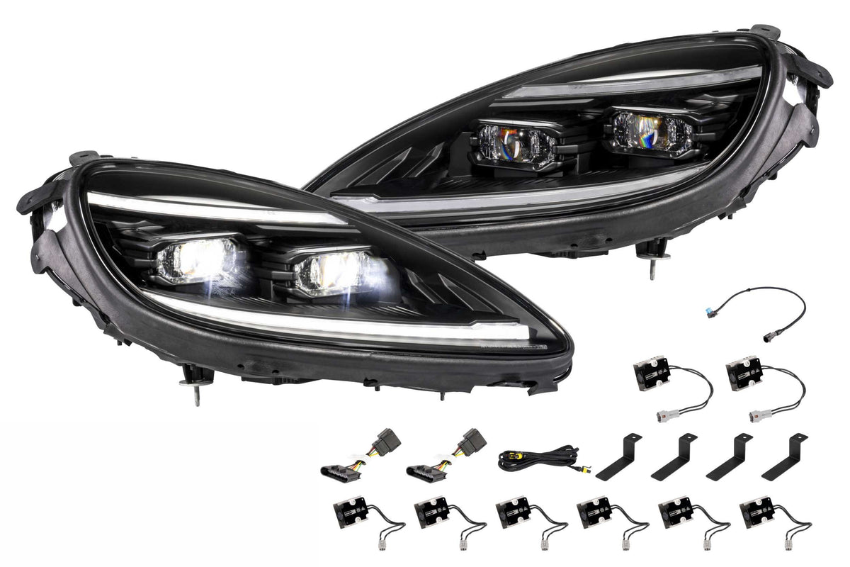 Morimoto XB EVO Hybrid LED Headlights: Chevrolet Corvette C6 (05-13)