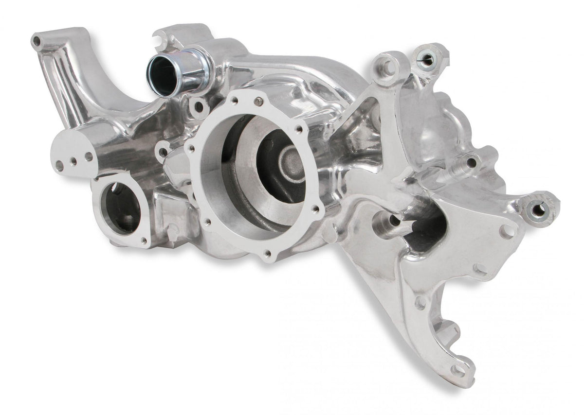 LT Cooling Manifold Polished Mid Mount Accessory Drive Holley