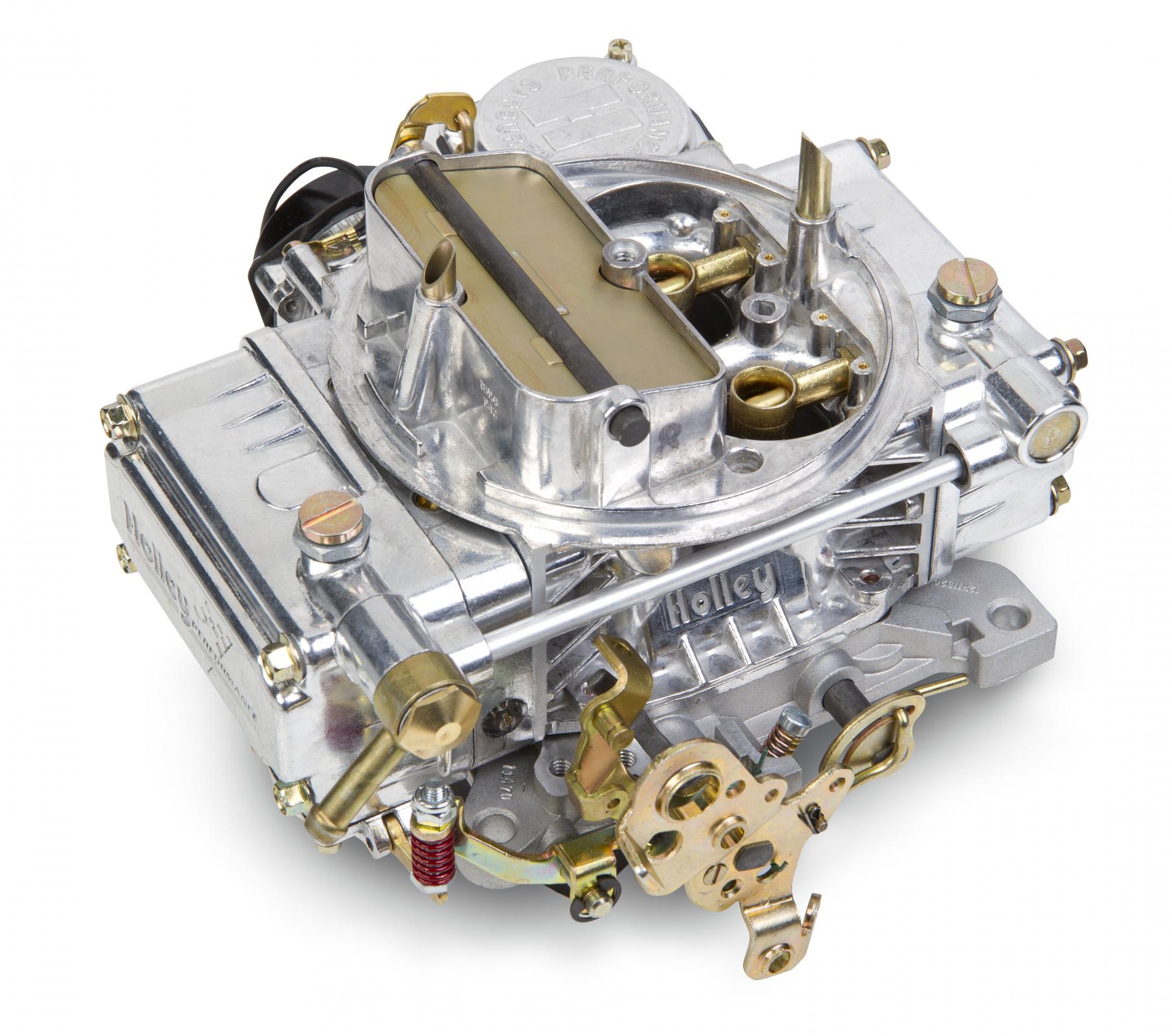 Classic Carburetor 750 CFM 4160 Fuel Inlet Single Vacuum Secondaries Choke Type Electric Shiny Gasoline Holley