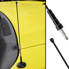 Billet Shorty Antenna 14" Black (fits 79-09 Ford Mustang) UPR