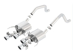 Borla 15 Chevy Corvette C7 ZO6 6.2L w/o AFM w/ NPP ATAK Quad RD RL IC Tips Center Rear Exit Exhaust