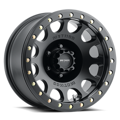 Aluminum Wheels 17x8.5 Beadlock MR105 Bolt Pattern 6 On 135 Offset 0 Lip Size 1.46 Matte Black MB Method