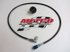 Metco Motorsports Temporary Mount Test & Tune Fuel Pressure Gauge Kit
