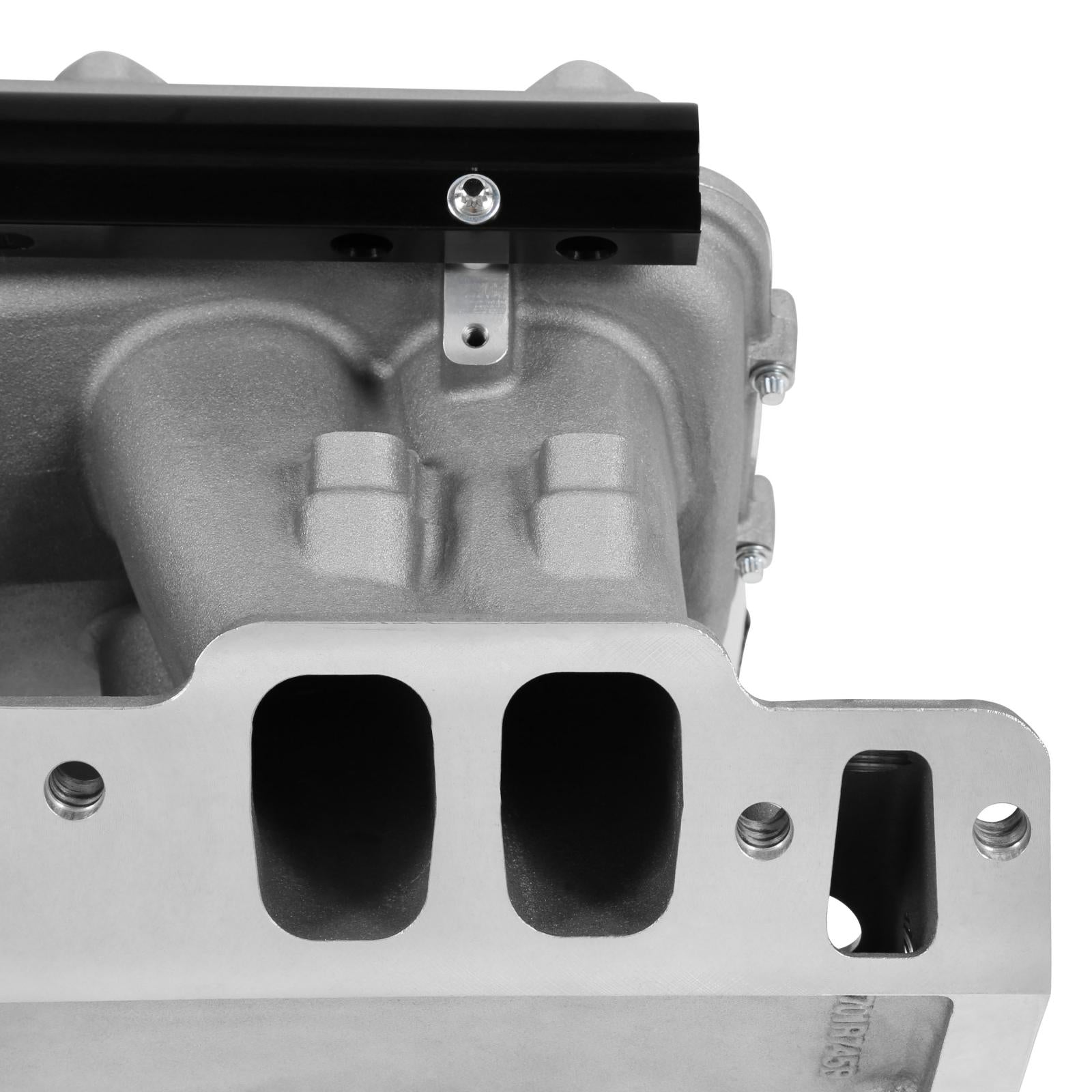 Hi-Ram EFI Intake Manifold Kit Big Block Chevy Hi-Ram Intake Manifold with 105mm LS Geniv Type Throttle Body Flange Type Plenum Top A -10AN Fuel Rail Kit Is Included Holley