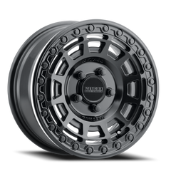Aluminum Wheels 15x10 MR415 Beadlock UTV Bolt Pattern 5 On 114.3 Offset 25 Lip Size 2.09 Matte Black MB Gloss Black Ring Method