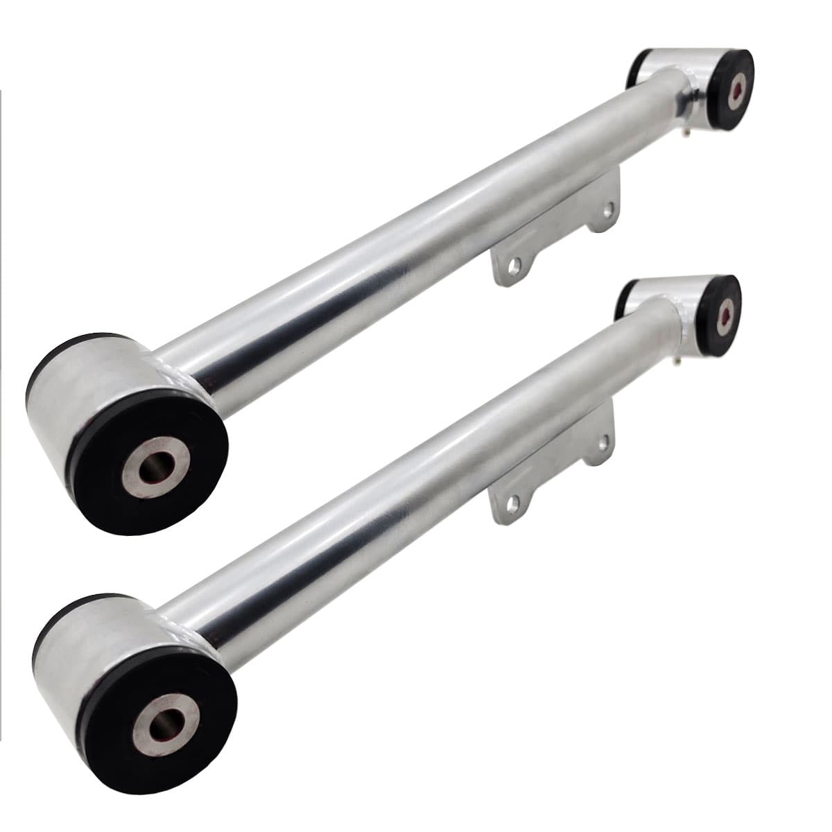 Pro Street Chrome Moly Solid Urethane Lower Control Arms No Perch (fits 79-04 Mustang) UPR