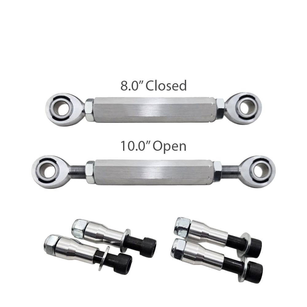 Adjustable Front Sway Bar End Links Lowered 1.5"+ (fits 05-14 Mustang) UPR