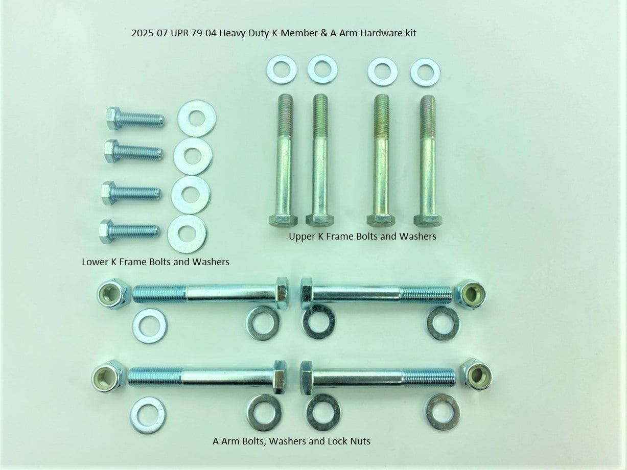 Heavy Duty K-member & A-Arm Hardware Kit (fits 79-04 Mustang) UPR