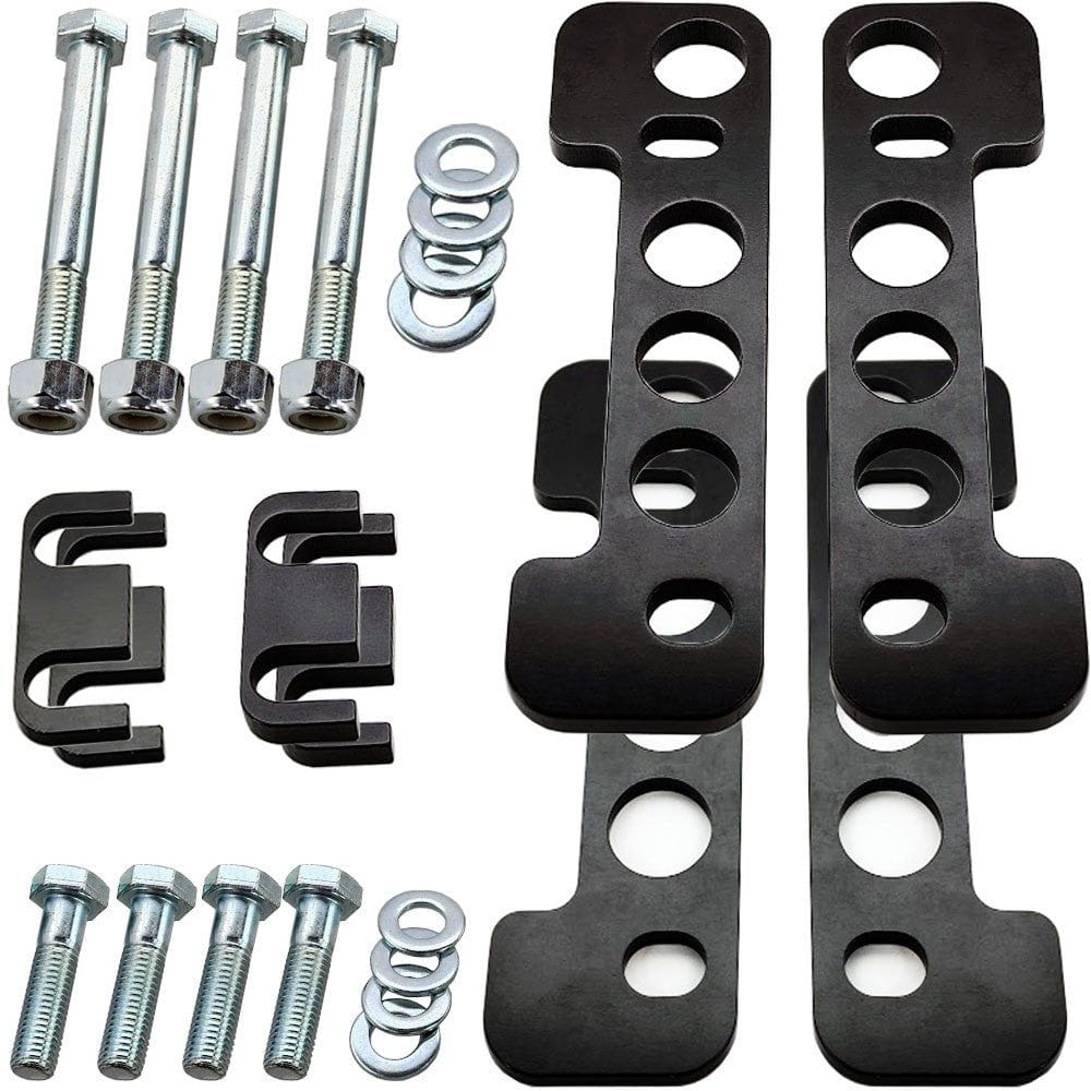 Aluminum Ultra Light K-Member Spacer Shim Kit (fits 79-04 Ford Mustang)