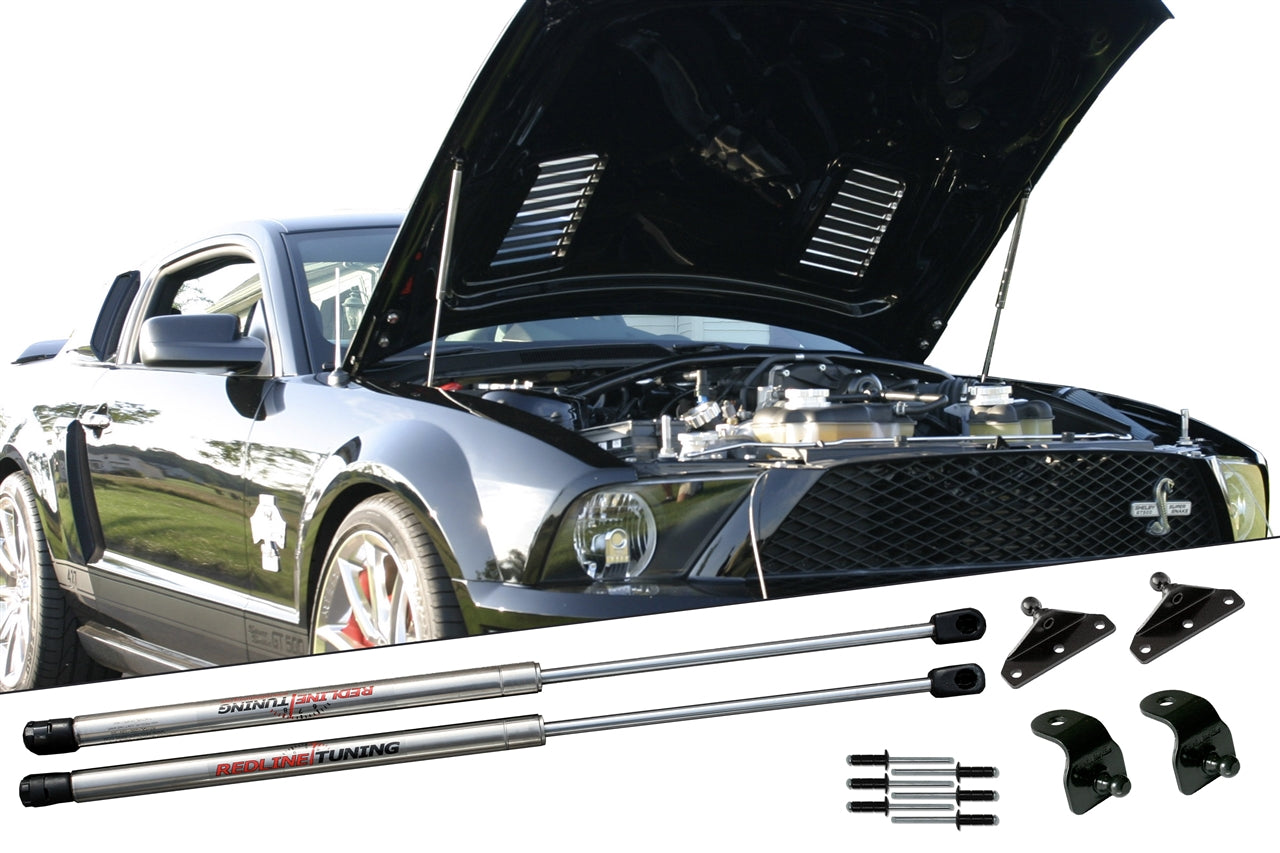 Redline Tuning 2007-2014 Ford Mustang QuickLIFT ELITE (Shelby Super Snake Hood)
