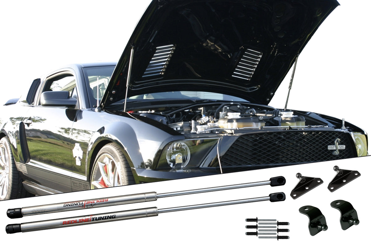 Redline Tuning 2007-2014 Ford Mustang QuickLIFT ELITE (Shelby Super Snake Hood)