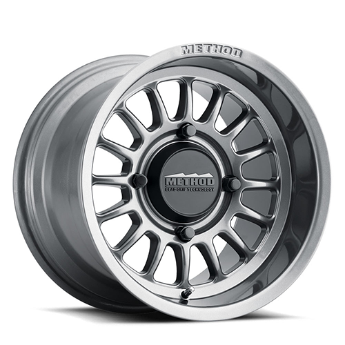 Aluminum Wheels 15x7 MR411 Bead Grip UTV Bolt Pattern 4 On 156 Offset 38 Lip Size 1.57 Gloss Titanium SL Method