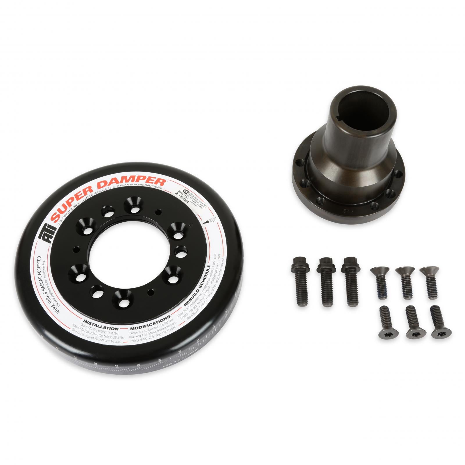 Replacement Damper Fits Mid-Mount Accessory Drive for Gen III Hemi with SFI Certified Damper Non VVT Holley