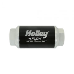 100 GPH HP Billet Fuel Filter Street/strip EFI Applications Post Filter 10 Micron Holley