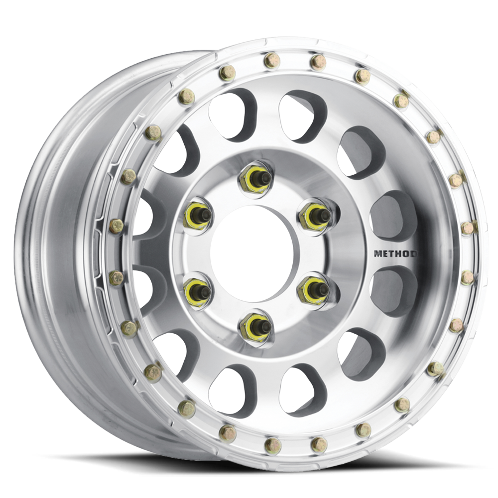 Aluminum Wheels 17x9 Beadlock MR103 Bolt Pattern 8 On 170 Offset -12 Lip Size 2.76 Raw Machined Method