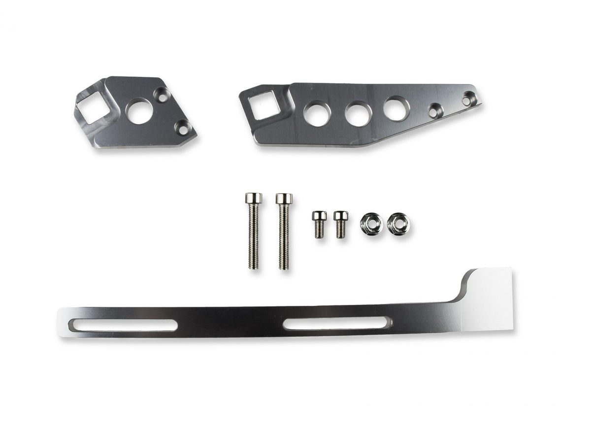 Cable Bracket Kit Intake Throttle Cable Bracket Kit For Ls1/Ls2/Ls6 Fabricated Series Intake Manifolds Silver Finish Sniper EFI
