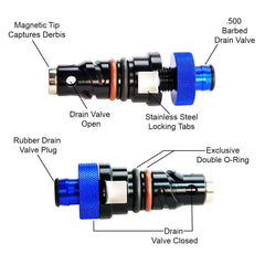 UPR Easy Oil Drain Valve (fits Ford Mustang F150 Raptor Edge Explorer Bronco)