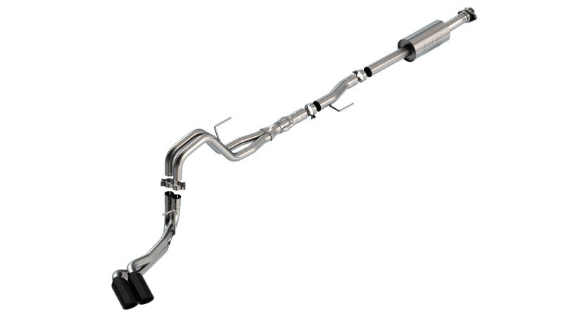 Borla F-150 2021 5.0L Dual Side Exit ATAK Cat-Back Exhaust w/ Black Chrome Tips - additional view 2