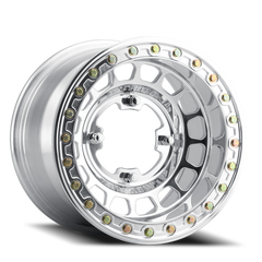 Aluminum Wheels 15x10 MR413 Beadlock UTV Bolt Pattern 4 On 156 Offset 0 Lip Size 3.31 Polished Method