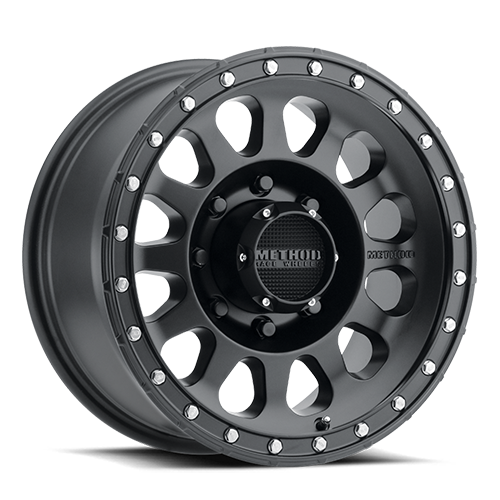 Aluminum Wheels 17x8.5 MR315 Bolt Pattern 8 On 180 Offset 0 Lip Size 1.65 Matte Black MB Method