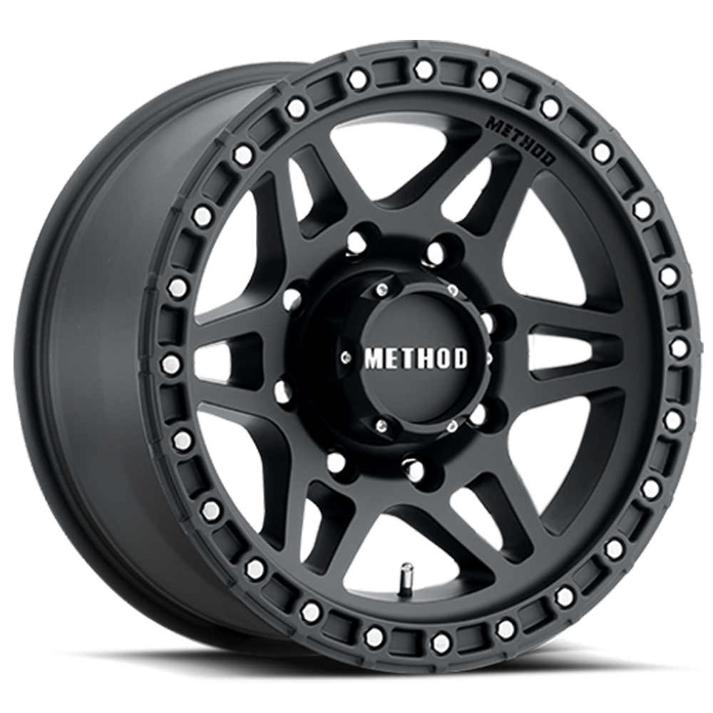 Aluminum Wheels 18x9 MR312 Bolt Pattern 8 On 180 Offset 18 Lip Size 0.91 Matte Black MB Method