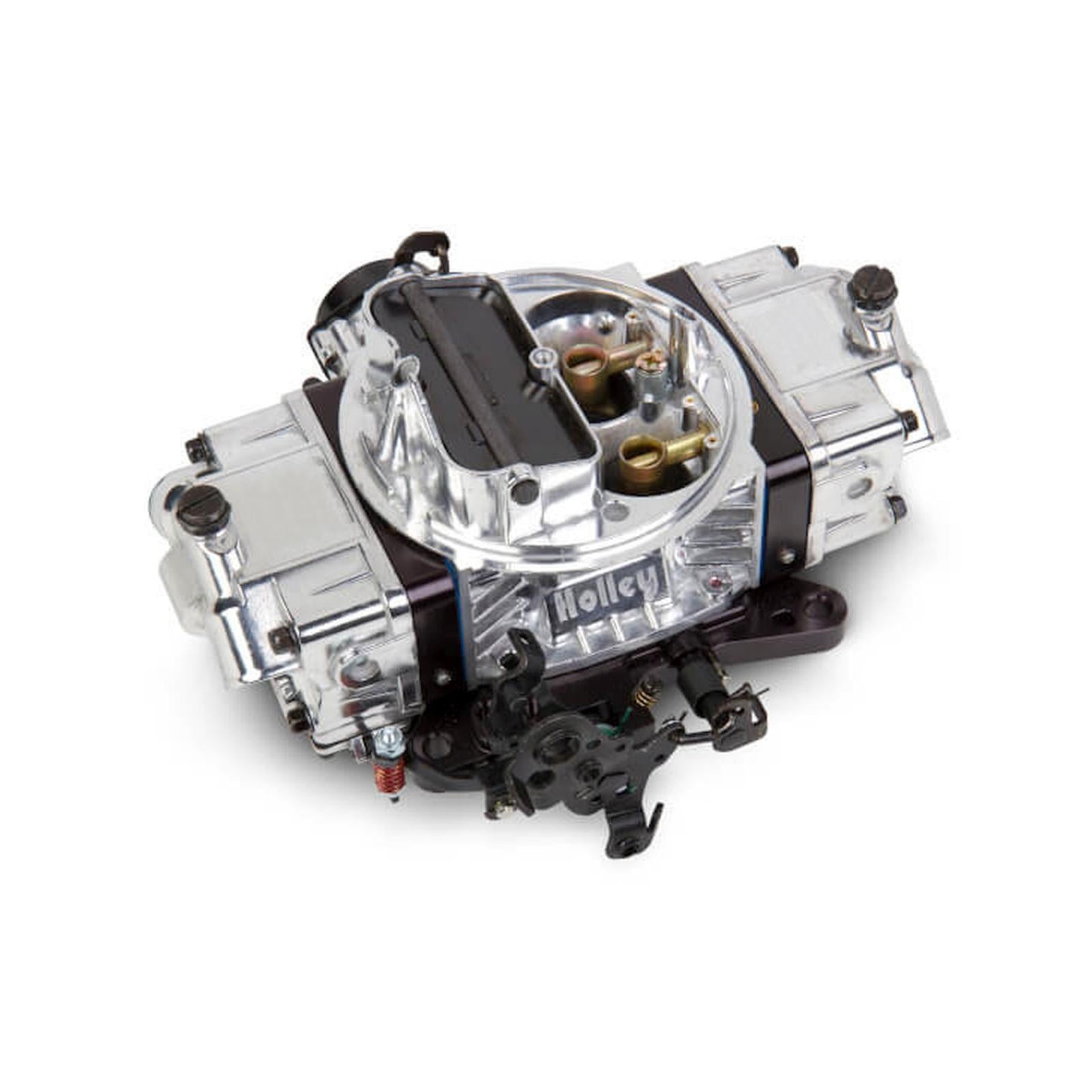Ultra Double Pumper Carburetor 650 CFM 4150 Mechanical Secondaries Billet Color Black Shiny Gasoline Holley