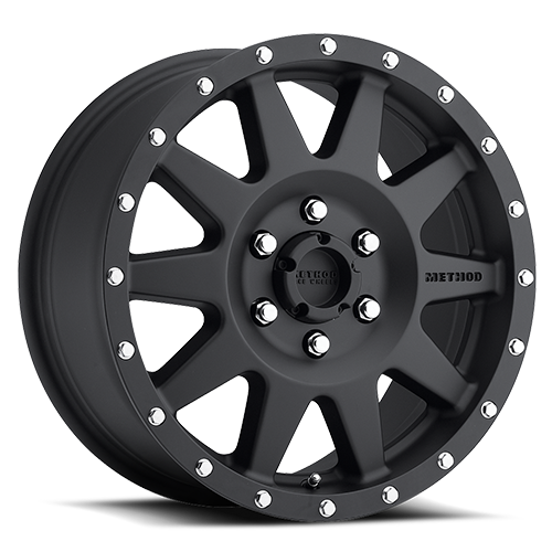 Aluminum Wheels 16x7 The Standard MR301 Bolt Pattern 6 On 139.7 Offset 0 Lip Size 1.69 Matte Black MB Method