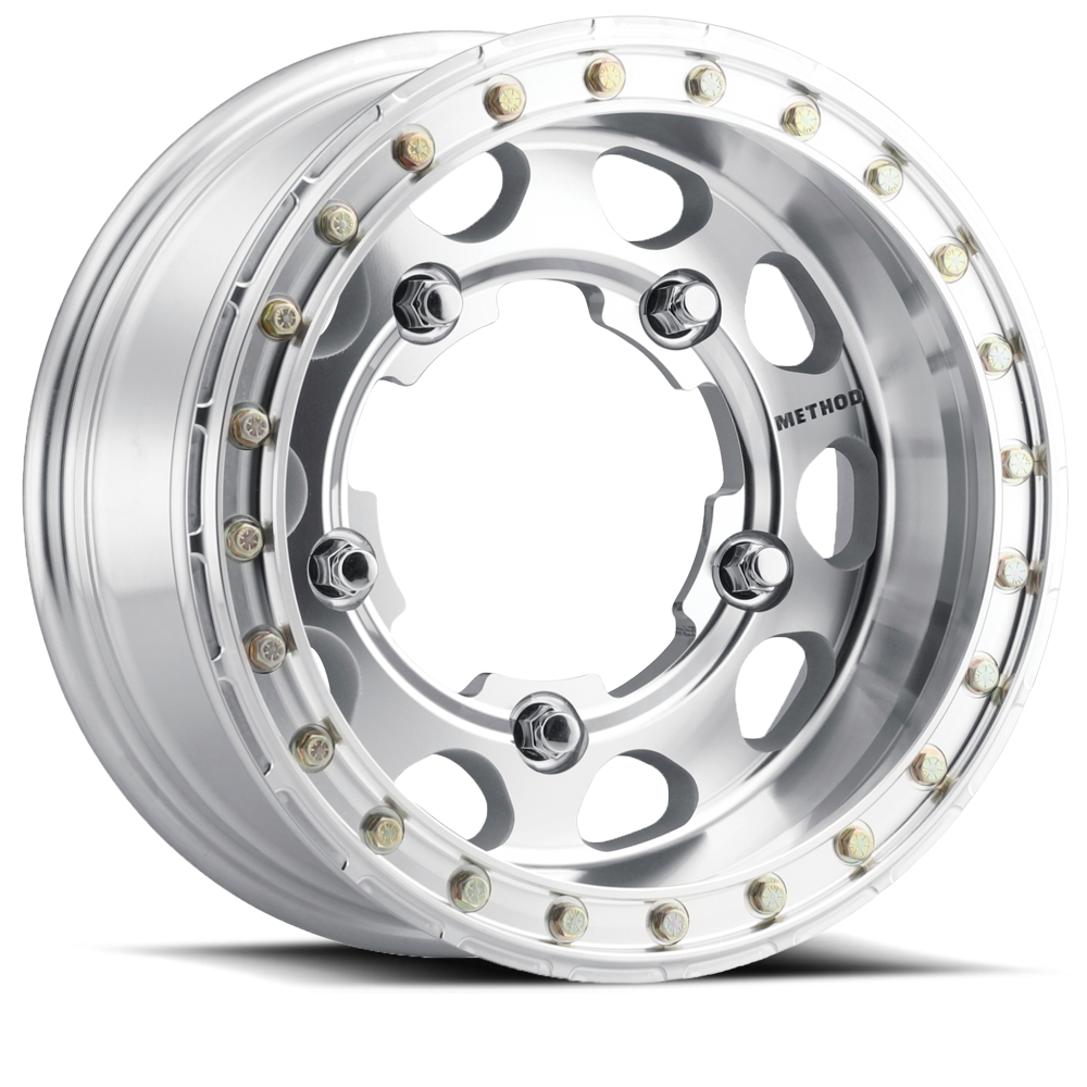 Aluminum Wheels 15x7 Buggy Beadlock MR103 Bolt Pattern 5 On 205 Offset -45 Lip Size 3.27 Raw Machined Method