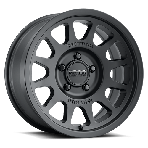 Aluminum Wheels 17x9 Bead Grip MR703 Bolt Pattern 5 On 139.7 Offset -12 Lip Size 1.18 Matte Black MB Method