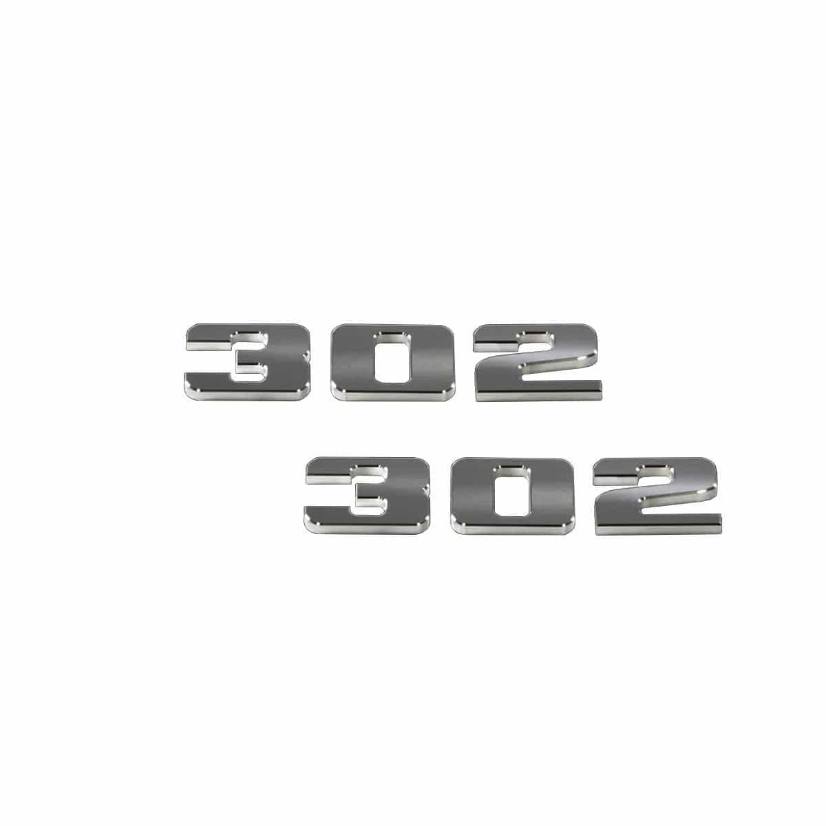 302 Billet Emblem Pair (fits Ford Mustang, Universal) UPR