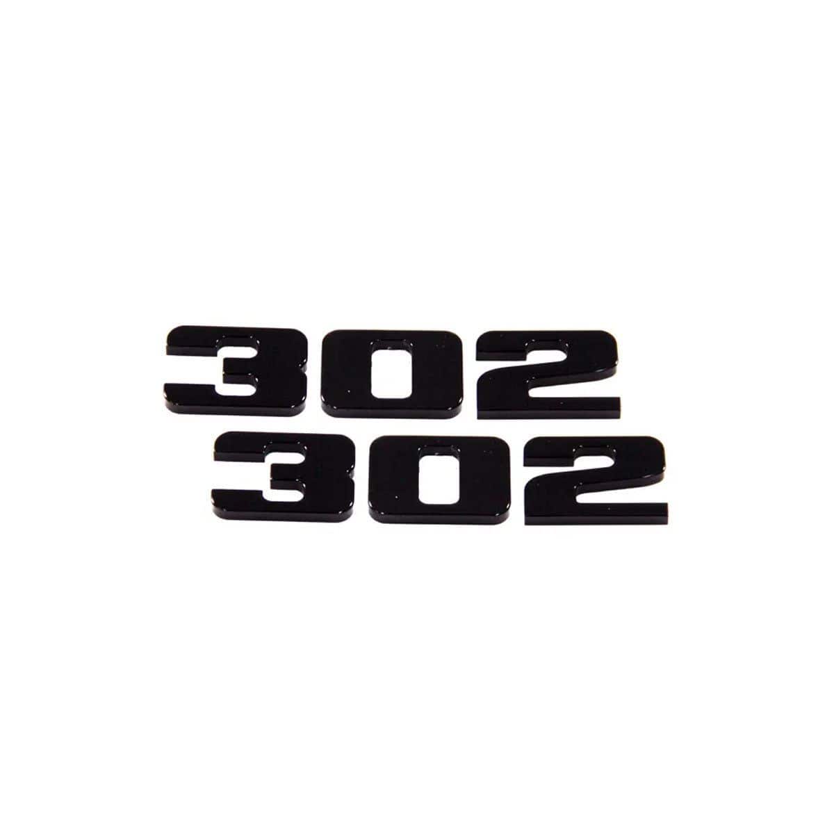 302 Billet Emblem Pair (fits Ford Mustang, Universal) UPR