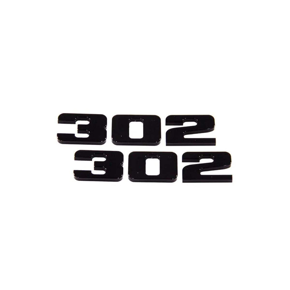 302 Billet Emblem Pair (fits Ford Mustang, Universal) UPR