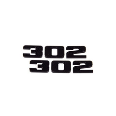 302 Billet Emblem Pair (fits Ford Mustang, Universal) UPR