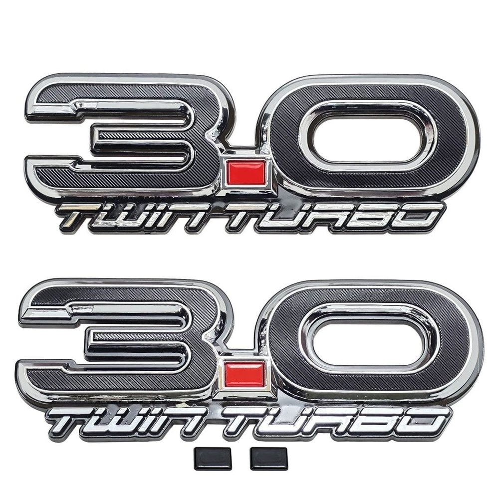 UPR 3.0 Twin Turbo Fender Emblem Pair (fits Explorer ST, Bronco Raptor, Ranger Raptor)
