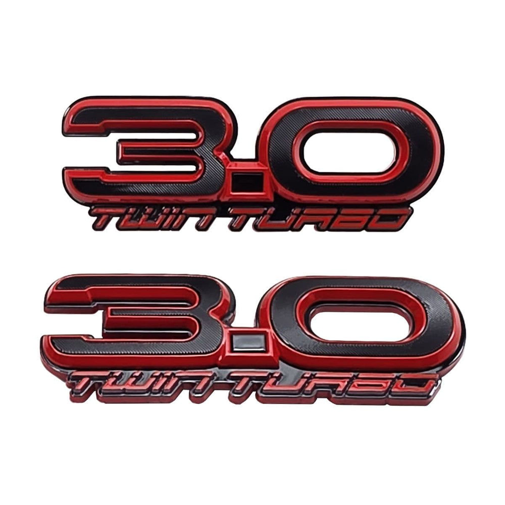 UPR 3.0 Twin Turbo Fender Emblem Pair (fits Explorer ST, Bronco Raptor, Ranger Raptor)