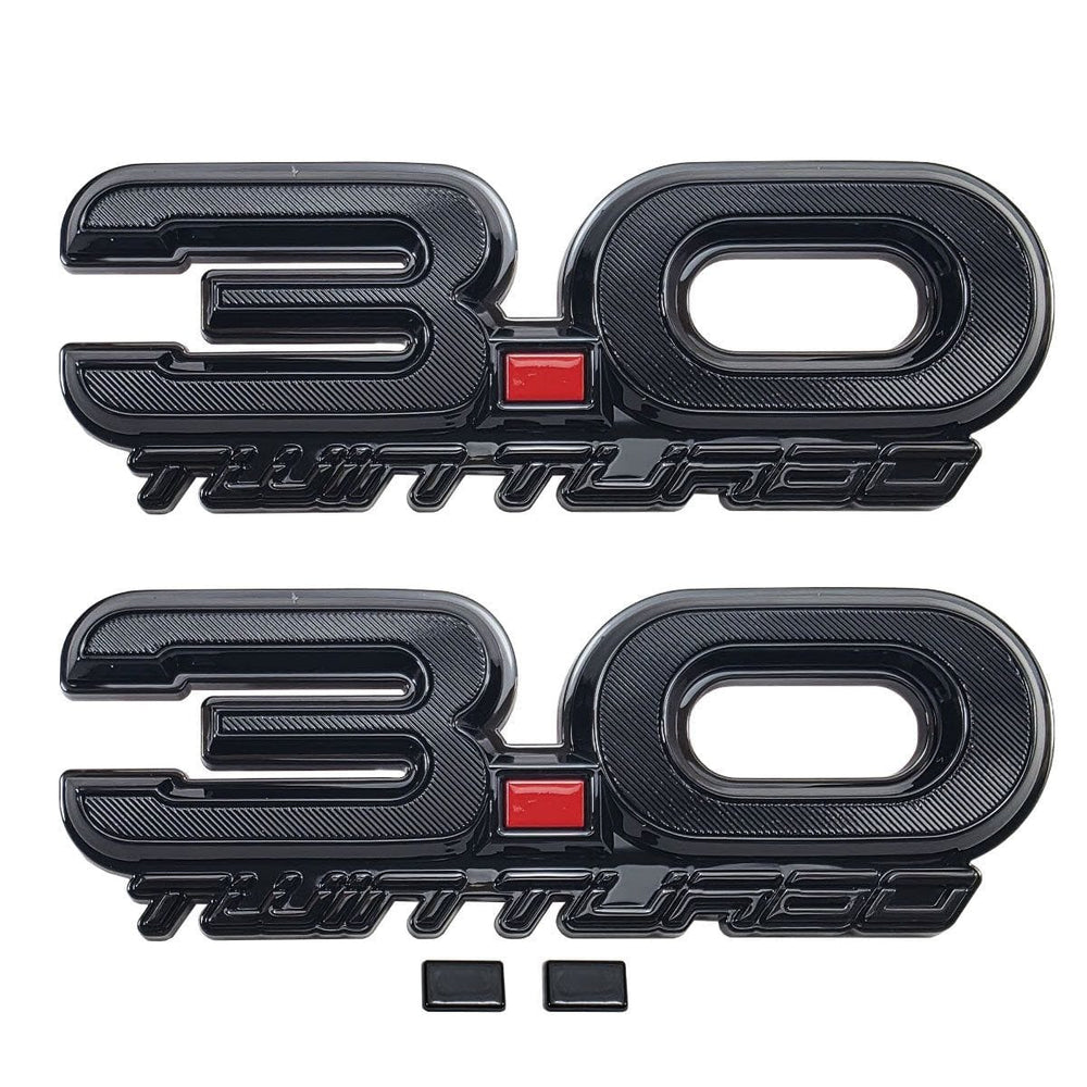 UPR 3.0 Twin Turbo Fender Emblem Pair (fits Explorer ST, Bronco Raptor, Ranger Raptor)