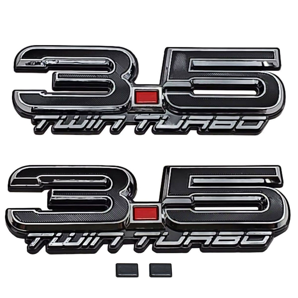 UPR 3.5 Twin Turbo Fender Emblem Pair (fits F-150, Explorer, F-150 Raptor, Flex, Expedition)