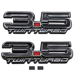 UPR 3.5 Twin Turbo Fender Emblem Pair (fits F-150, Explorer, F-150 Raptor, Flex, Expedition)