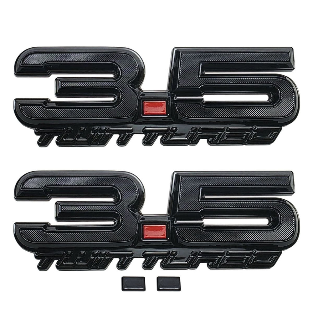 UPR 3.5 Twin Turbo Fender Emblem Pair (fits F-150, Explorer, F-150 Raptor, Flex, Expedition)
