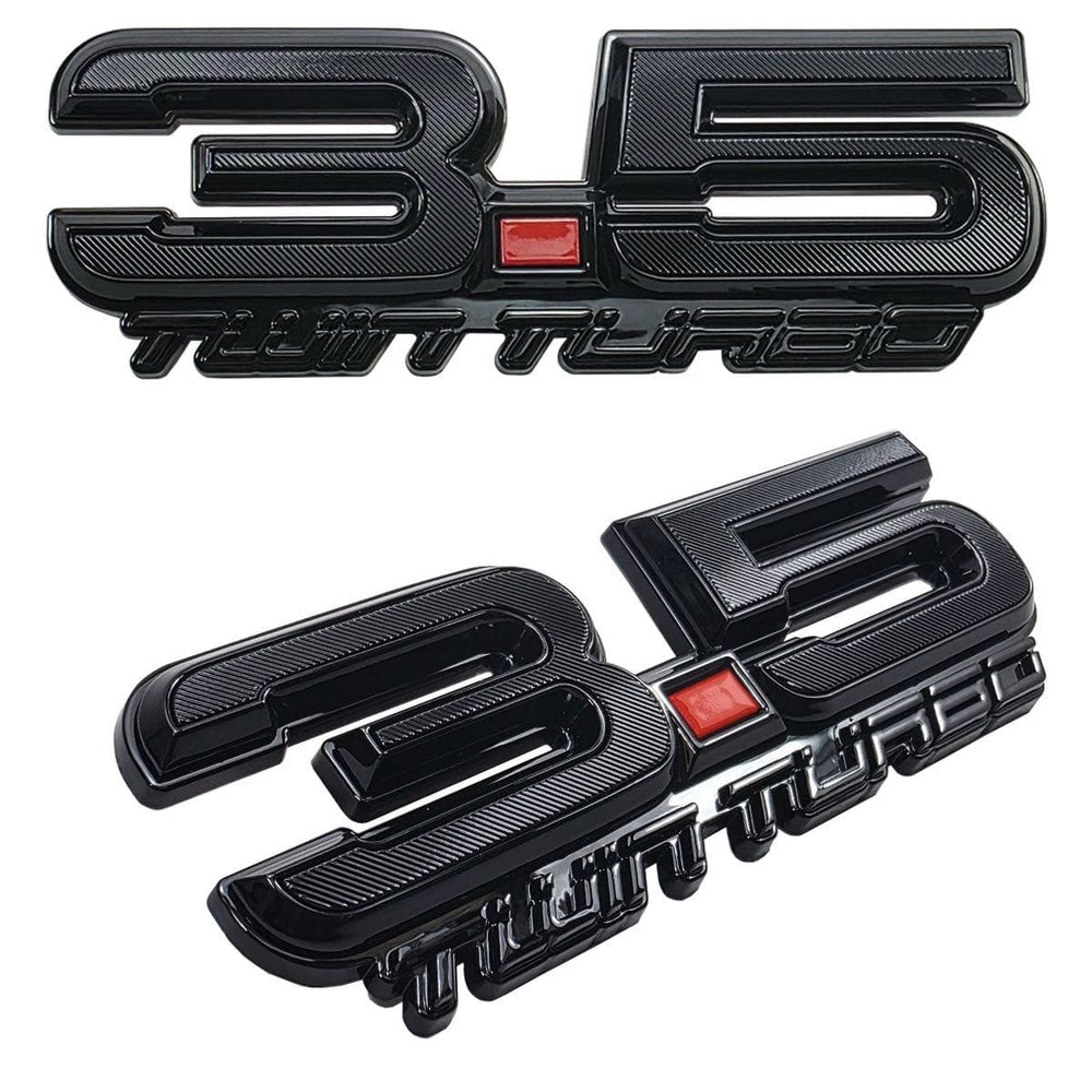 UPR 3.5 Twin Turbo Fender Emblem Pair (fits F-150, Explorer, F-150 Raptor, Flex, Expedition)