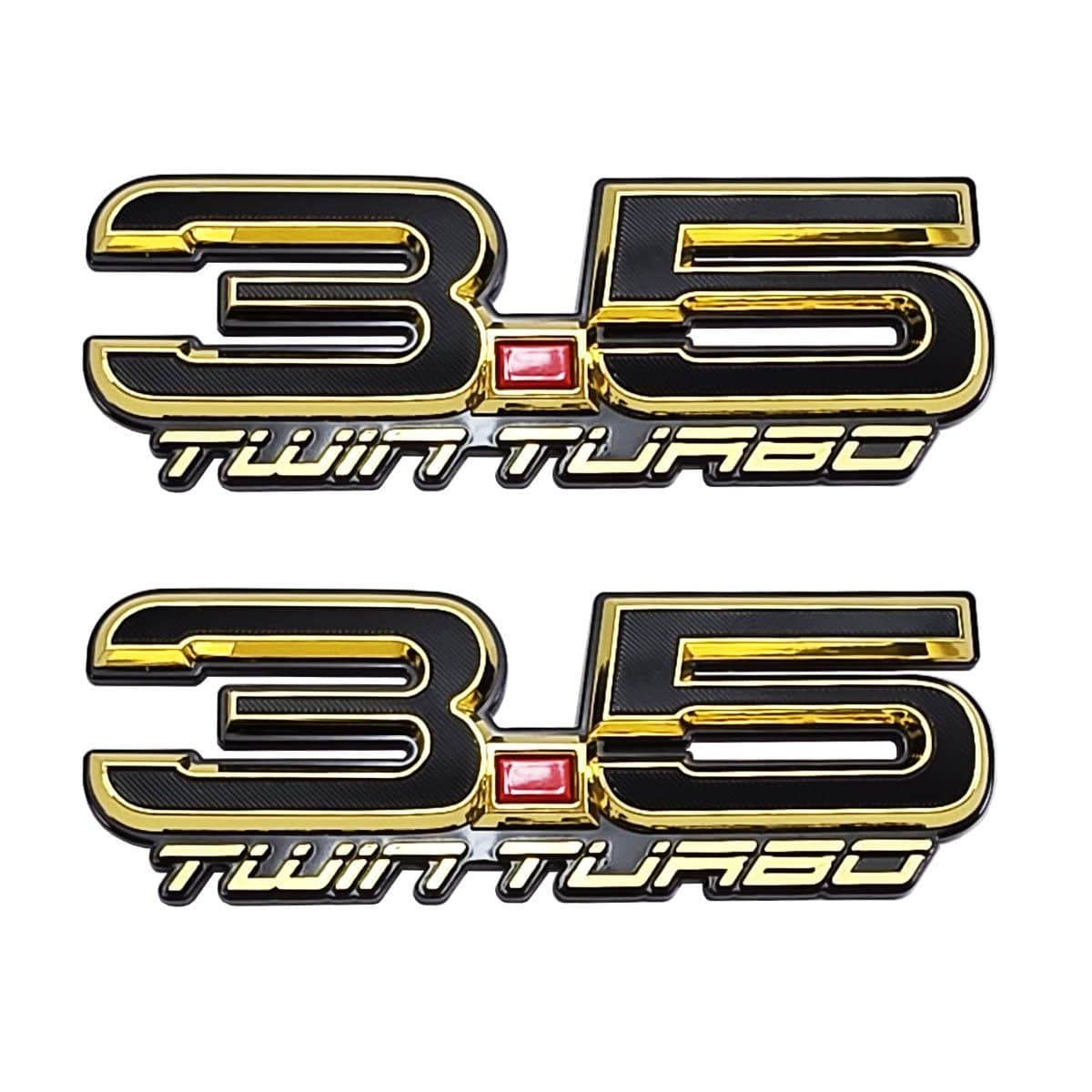 UPR 3.5 Twin Turbo Fender Emblem Pair (fits F-150, Explorer, F-150 Raptor, Flex, Expedition)