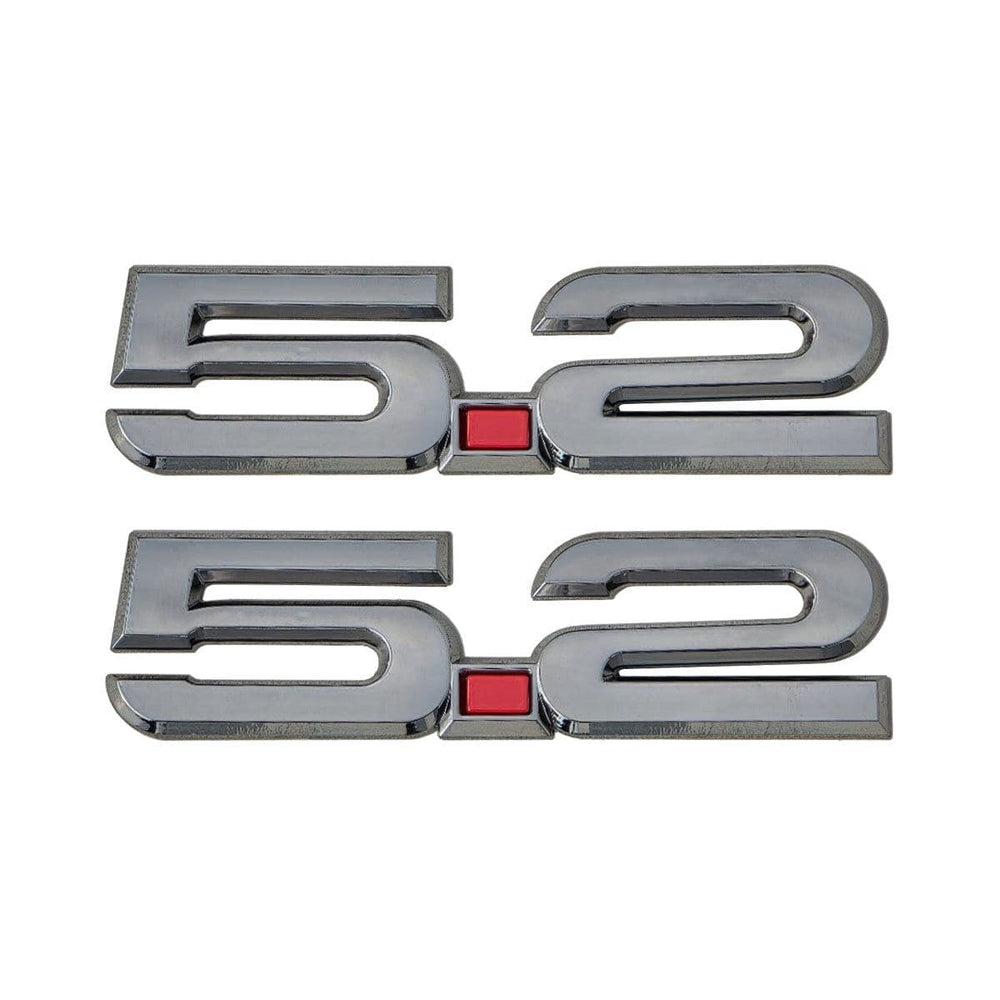 UPR 5.2 OEM Style Fender Emblem Pair (fits F-150 Raptor R, Shelby, GT500, GT350)