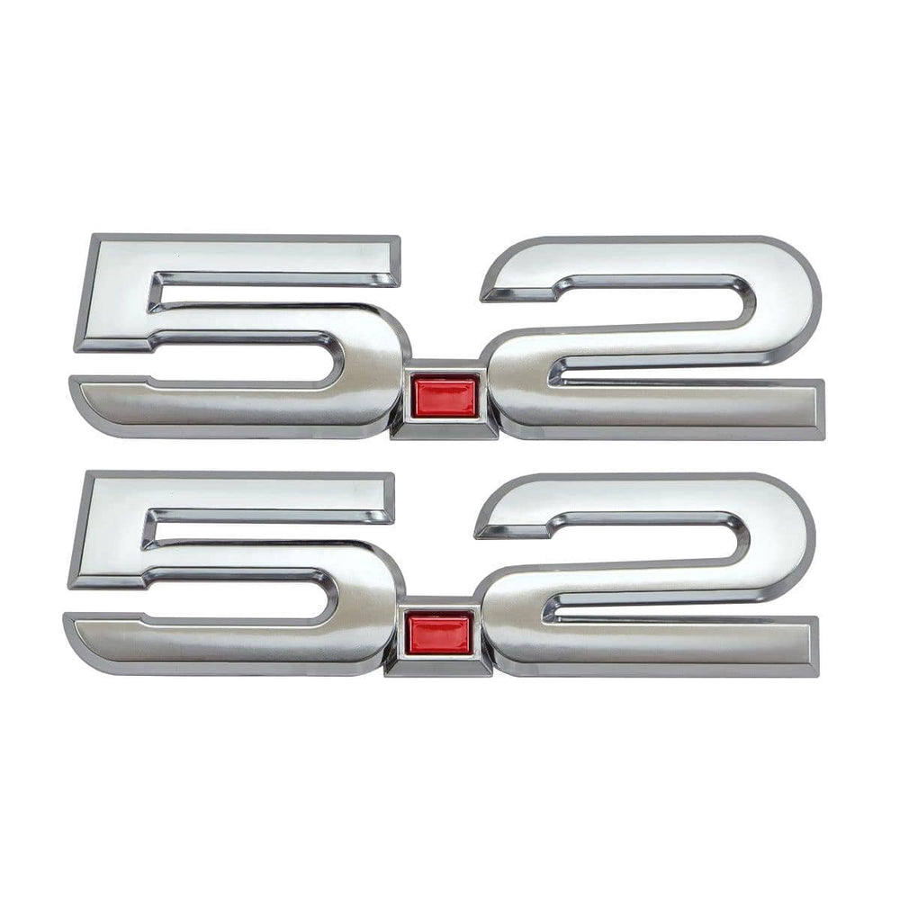 UPR 5.2 OEM Style Fender Emblem Pair (fits F-150 Raptor R, Shelby, GT500, GT350)